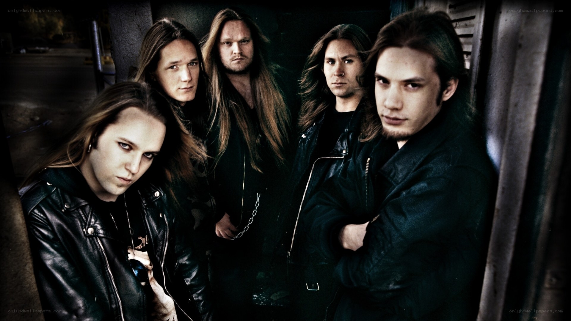 metal band group portrait