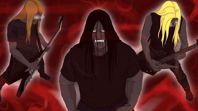 Metal band illustration