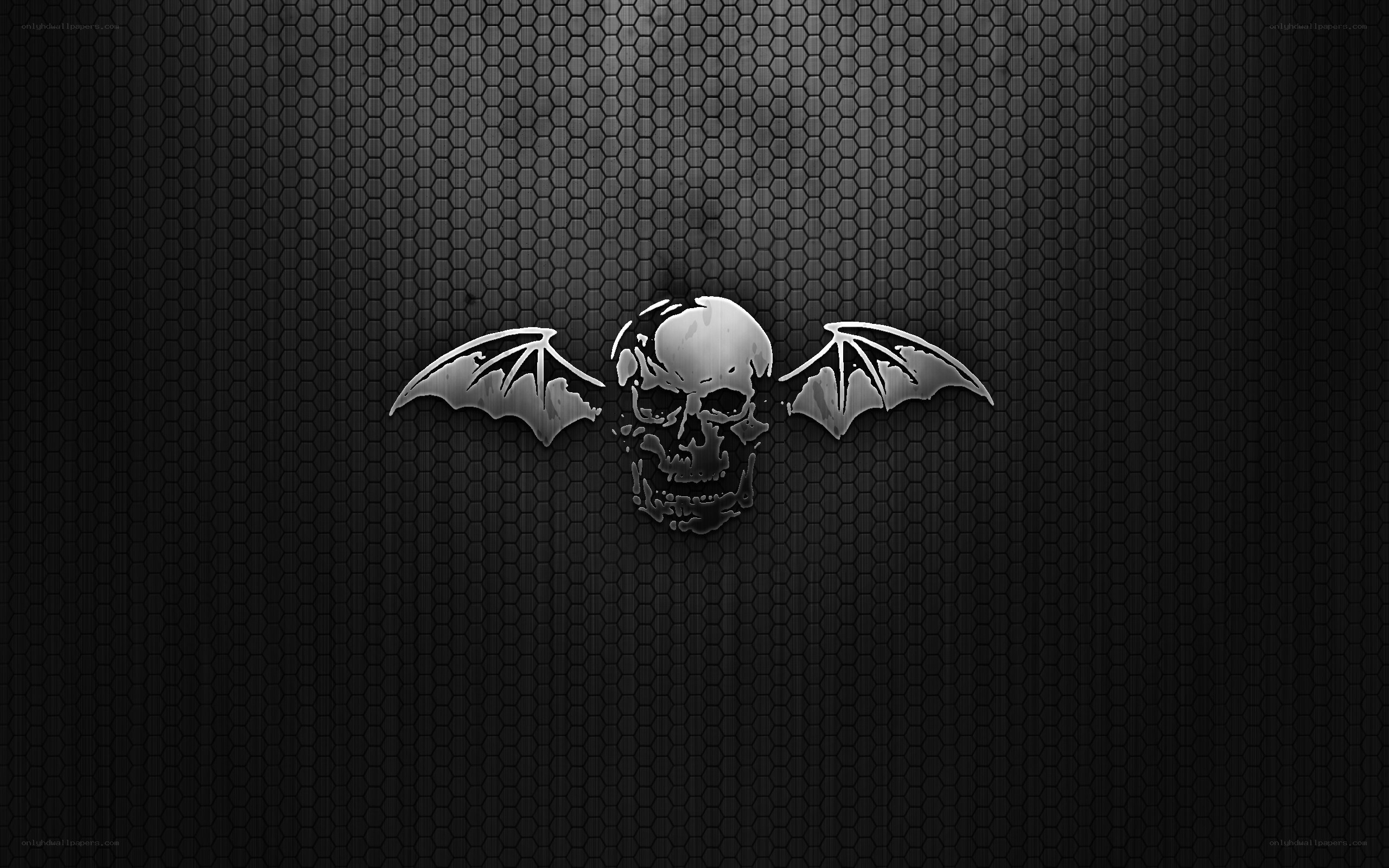 Metal band logo with skull