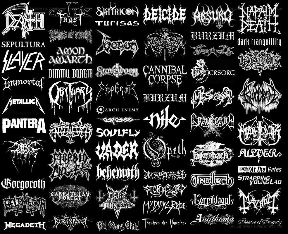 Metal band logos collection