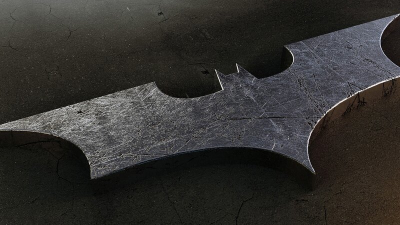 Metal Bat Symbol — Black