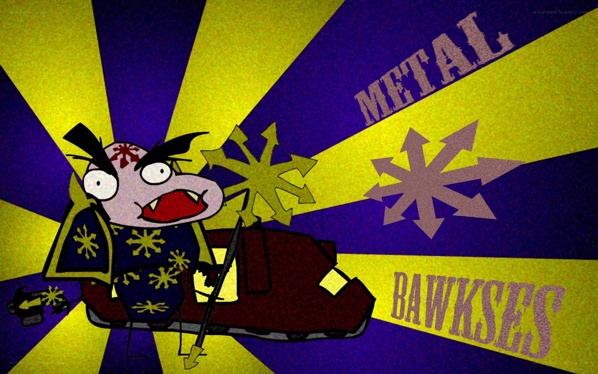 Metal Bawkses character art