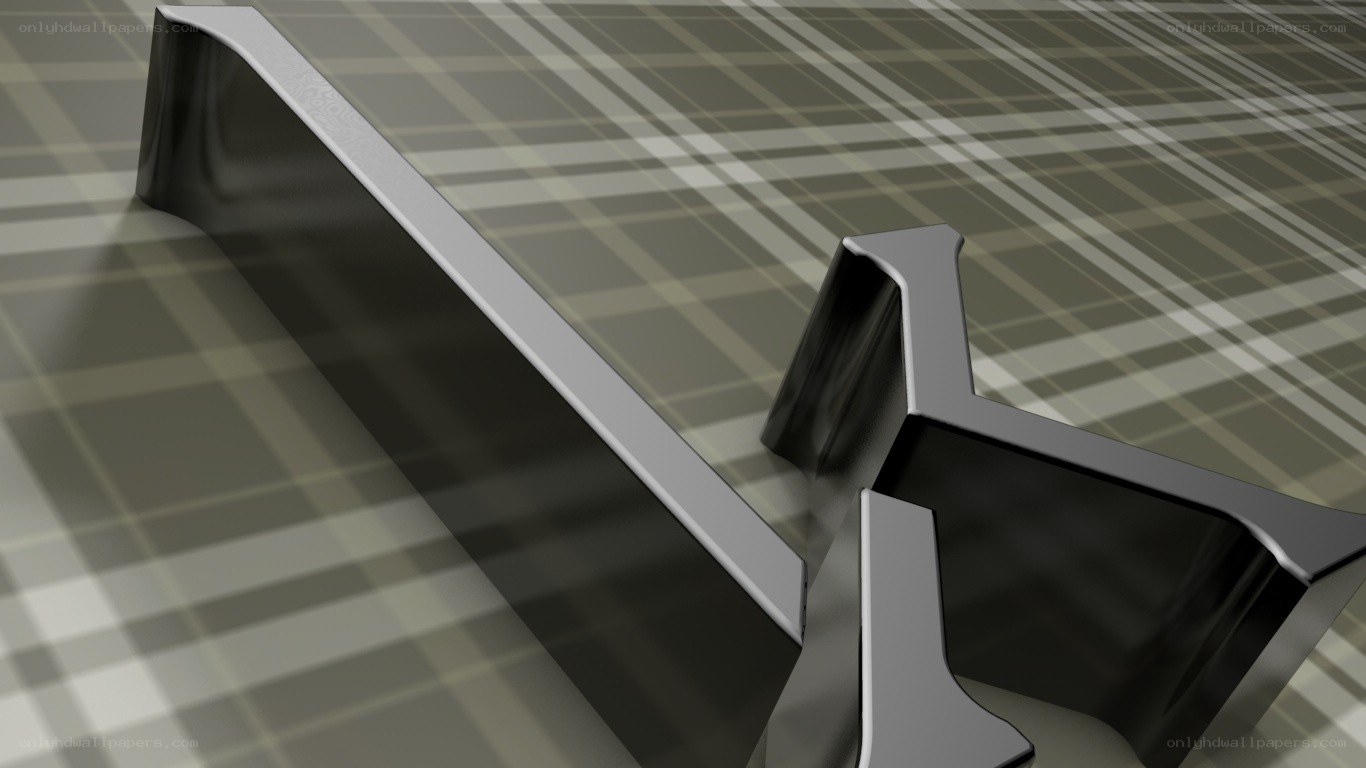 metal beam on plaid surface