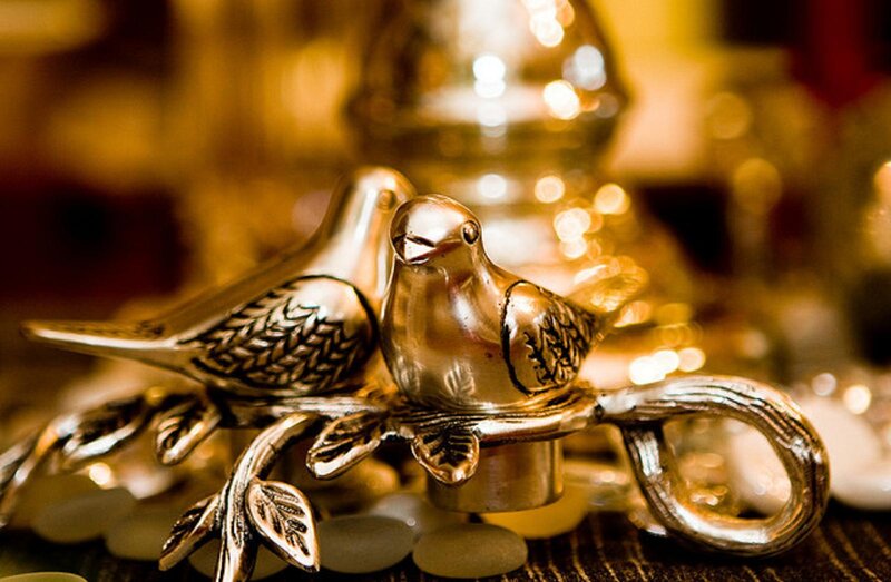 Metal Bird Figurine