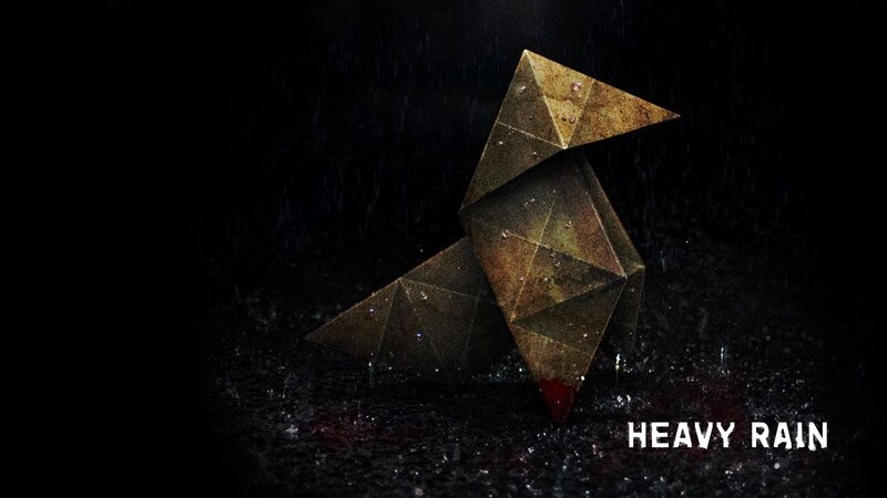Metal Bird in Rain