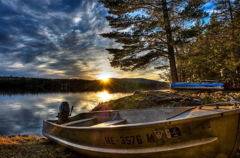 Metal Boat on Shore