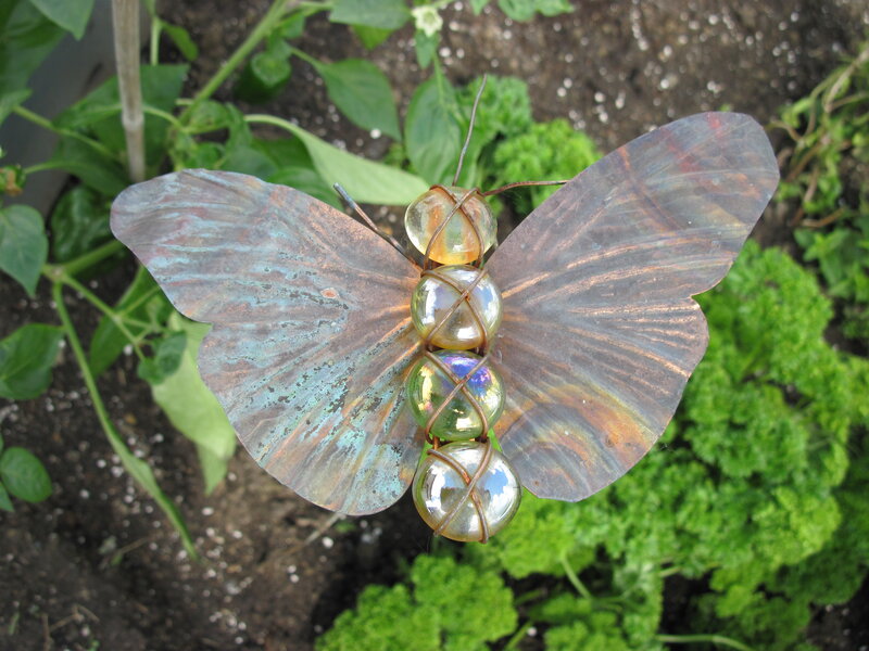 Metal Butterfly Sculpture