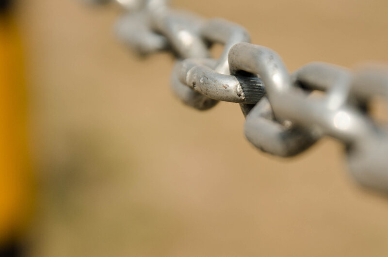 Metal Chain Links — Gray