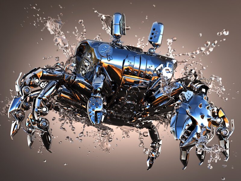 Metal Crab Robot