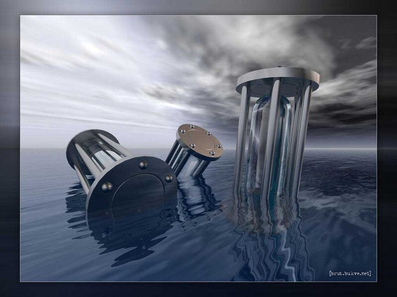 Metal Cylinders in Water