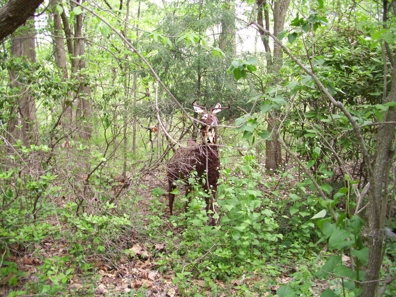 Metal Deer Sculpture