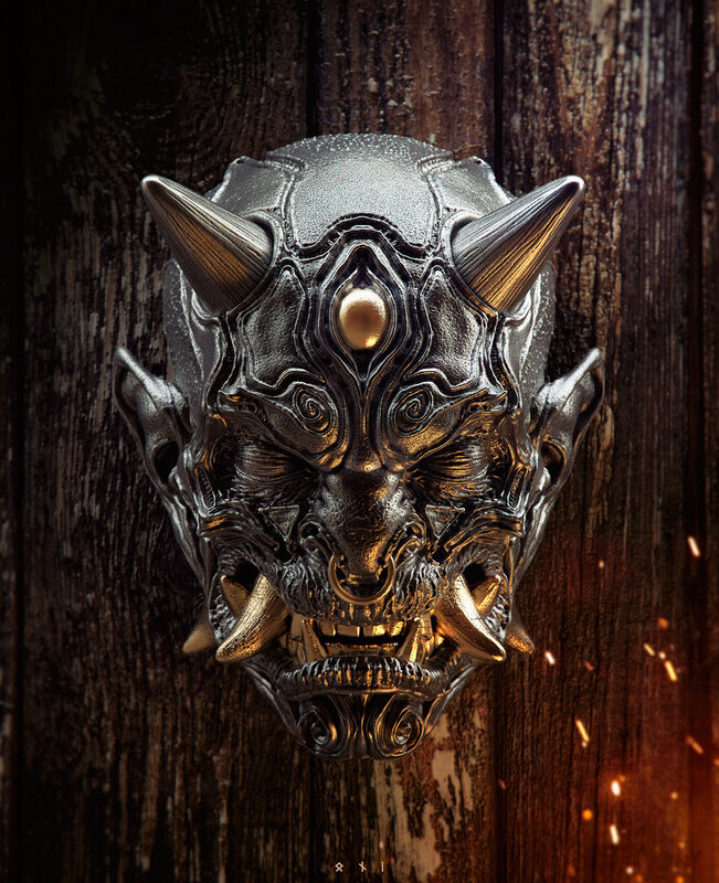 Metal Demon Mask