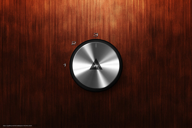 metal dial on wood background