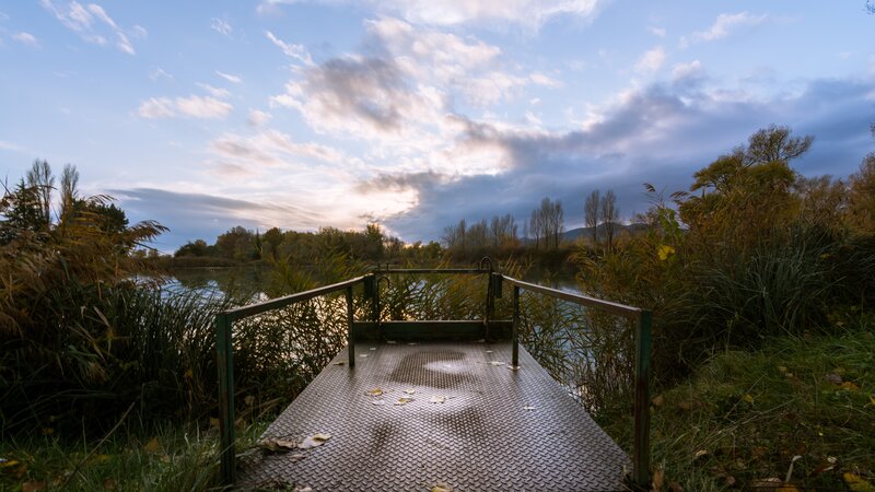 Metal Dock at Lake
