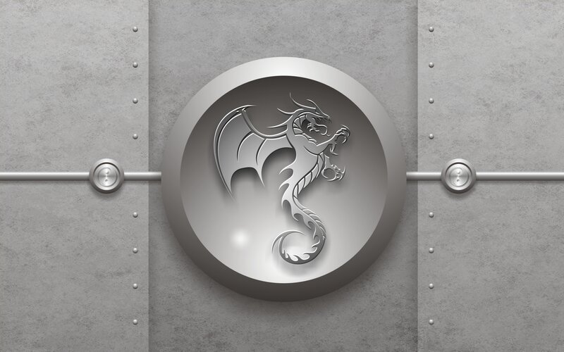 metal dragon emblem