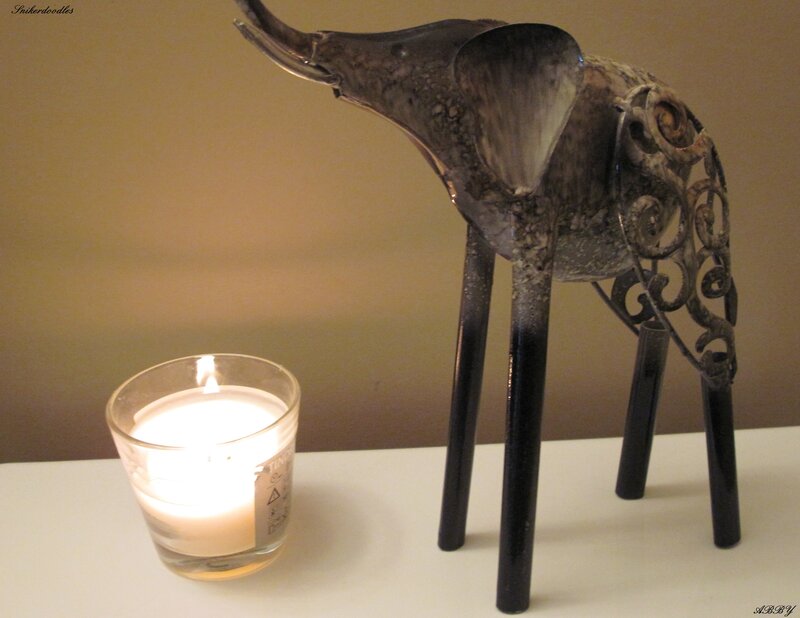 Metal Elephant Figurine