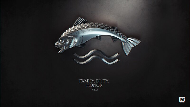 Metal Fish Emblem — Black