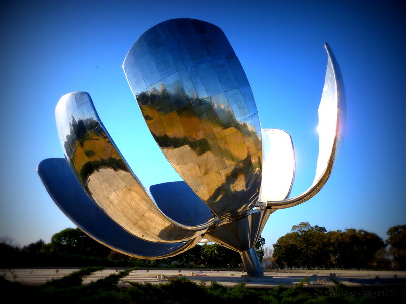 Metal Flower Sculpture
