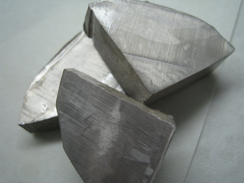 metal fragments on surface