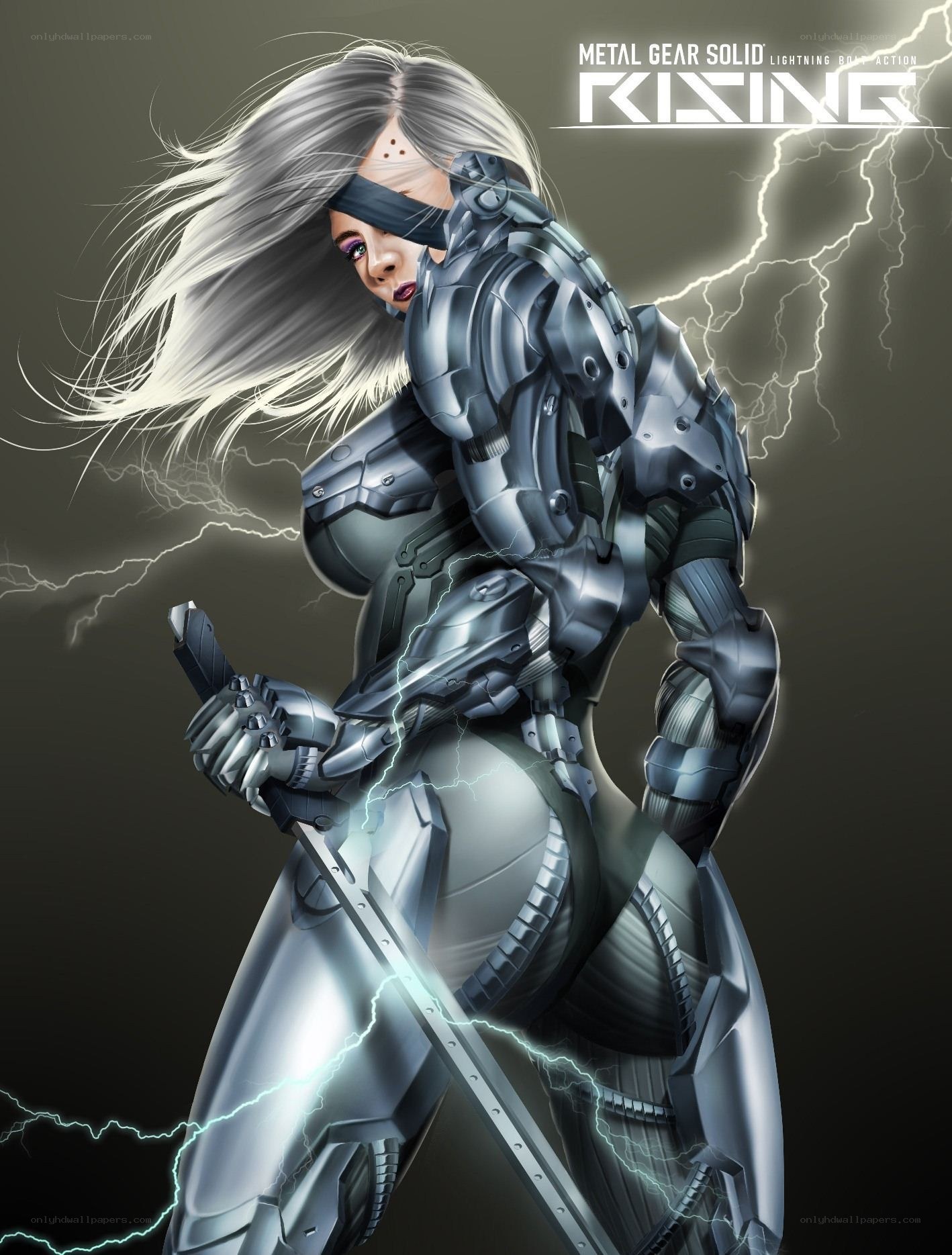 Metal Gear Rising character art