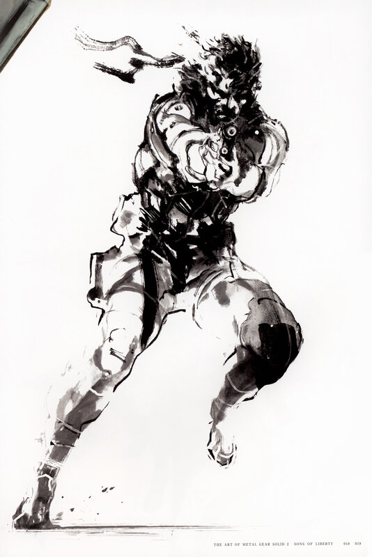Metal Gear Solid 2 character art