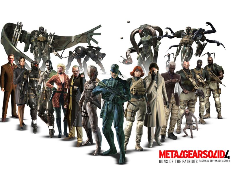 Metal Gear Solid 4 cast lineup