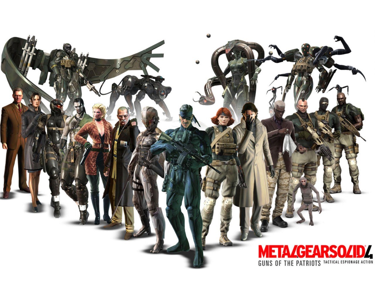 Metal Gear Solid 4 cast lineup