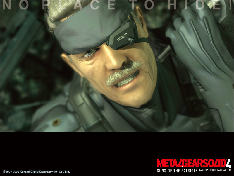 Metal Gear Solid 4 character close-up