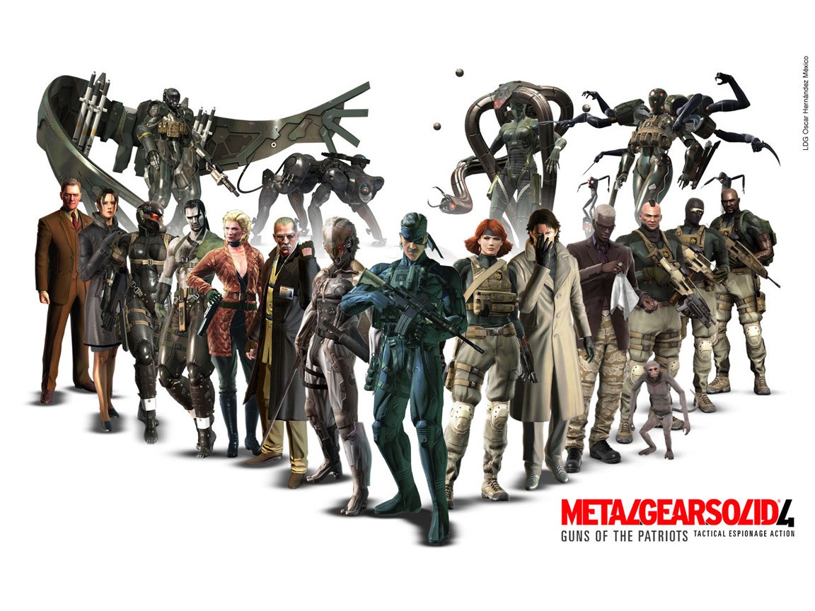 Metal Gear Solid 4 character lineup