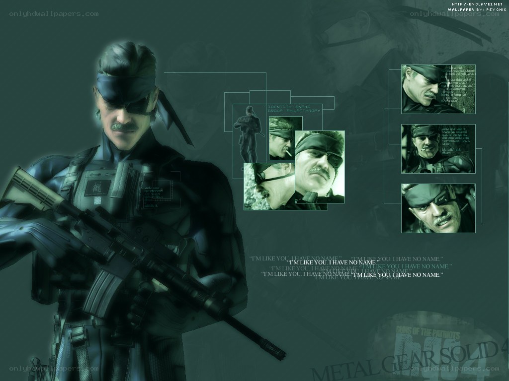 Metal Gear Solid 4 character wallpaper
