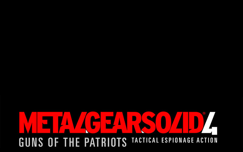 Metal Gear Solid 4 title screen