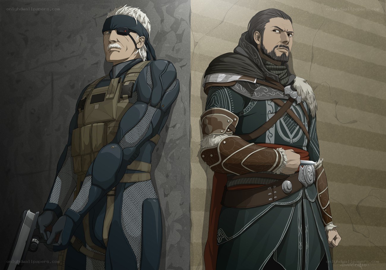 Metal Gear Solid and Assassin's Creed characters