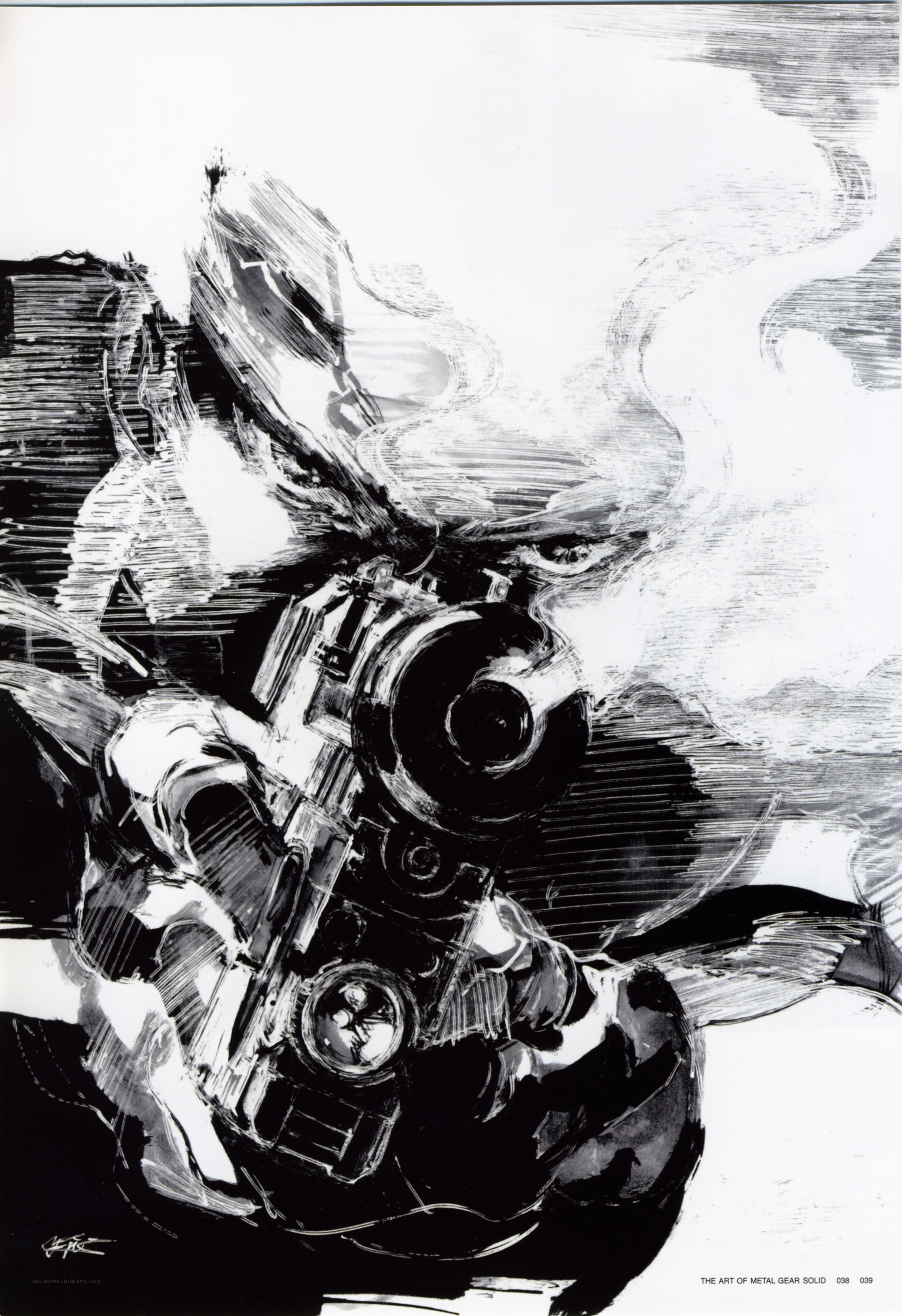 Metal Gear Solid art illustration