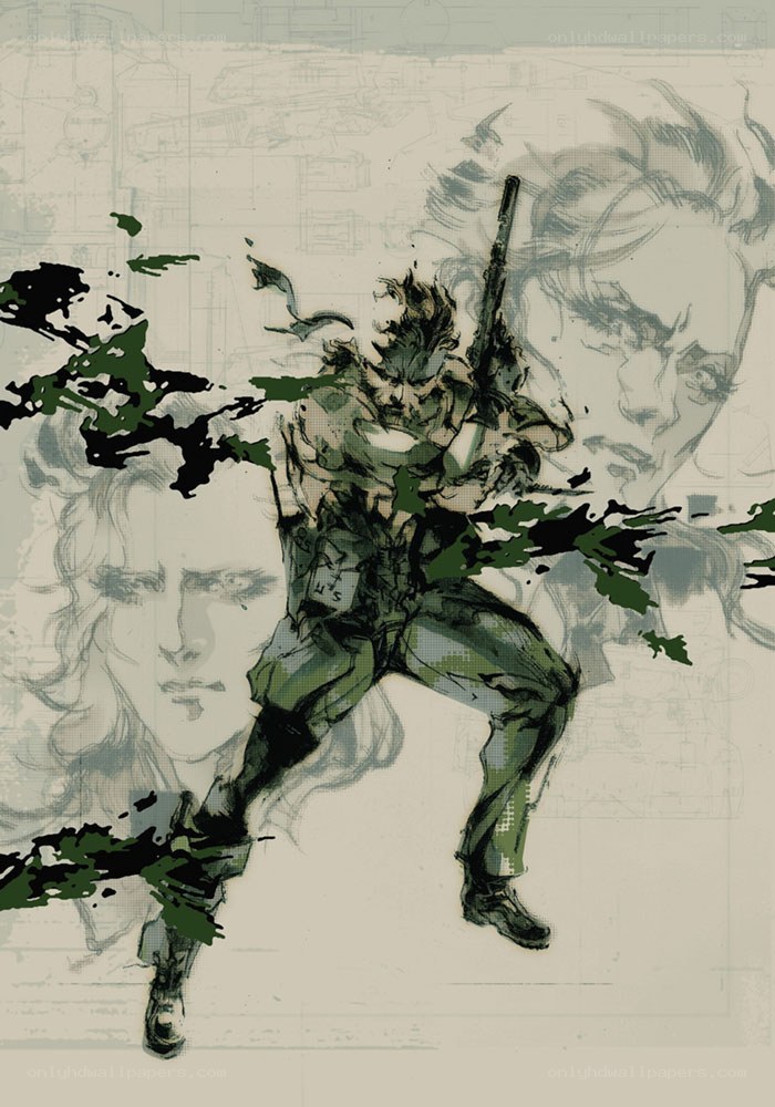 Metal Gear Solid character art