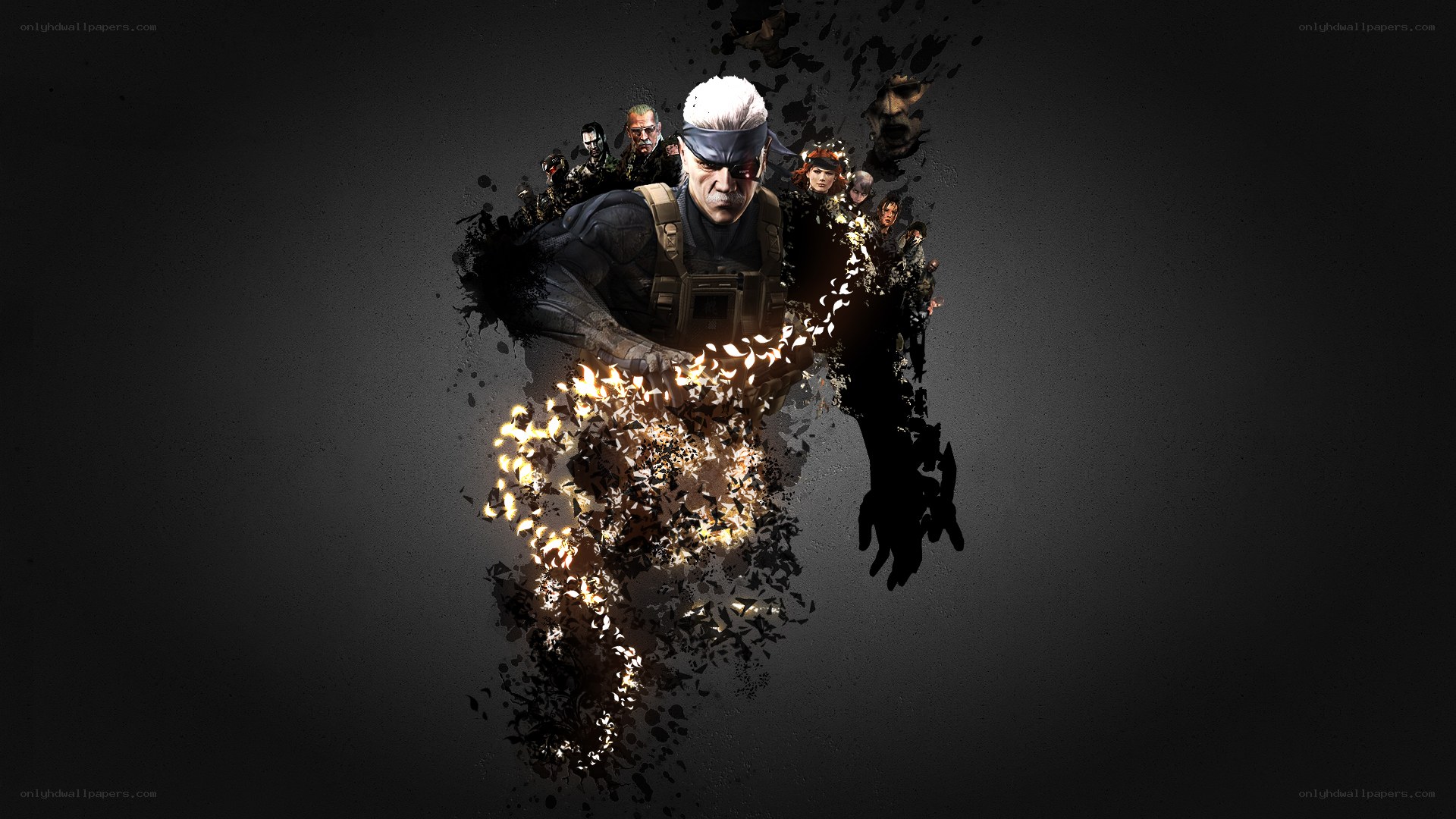 Metal Gear Solid character collage