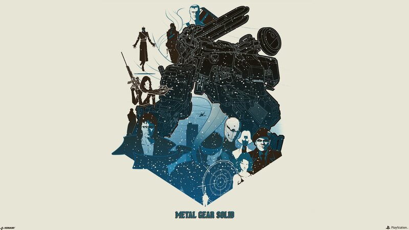 Metal Gear Solid character collage