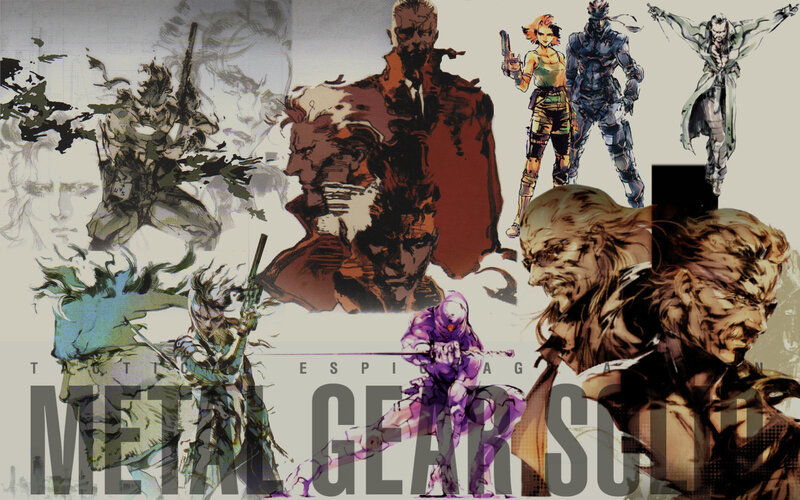 Metal Gear Solid character collage
