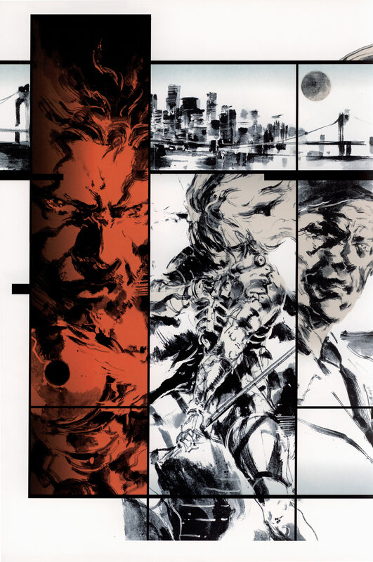 Metal Gear Solid comic art