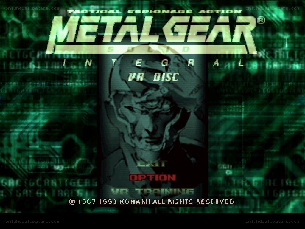 Metal Gear Solid Integral VR-Disc title screen