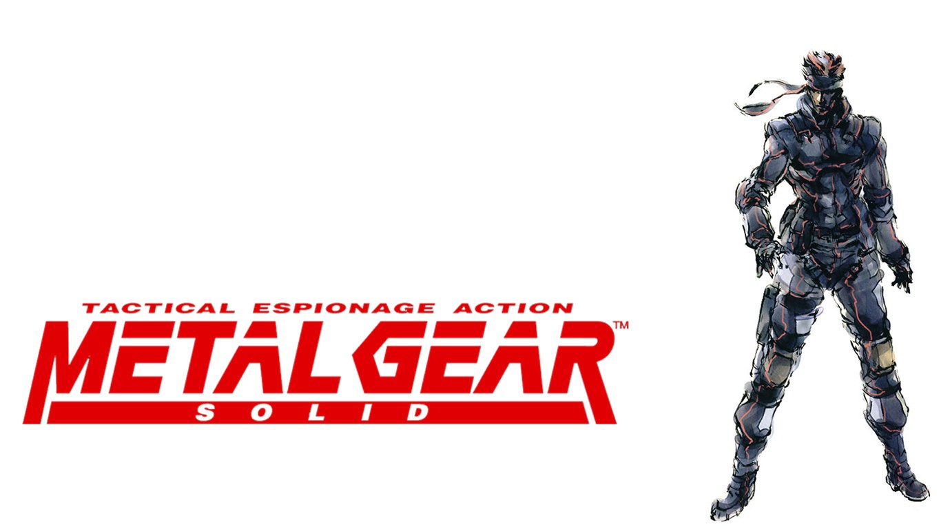 Metal Gear Solid logo and character