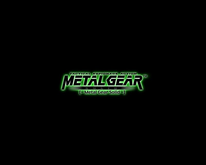 Metal Gear Solid Logo — Black, Dark