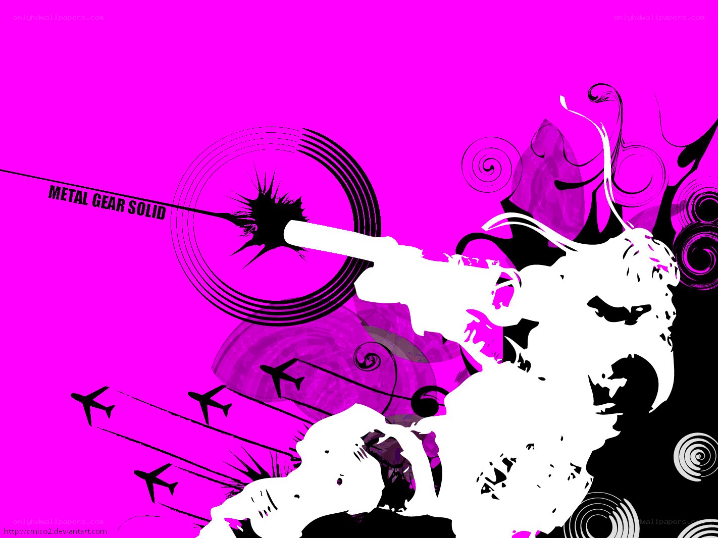 Metal Gear Solid stylized artwork