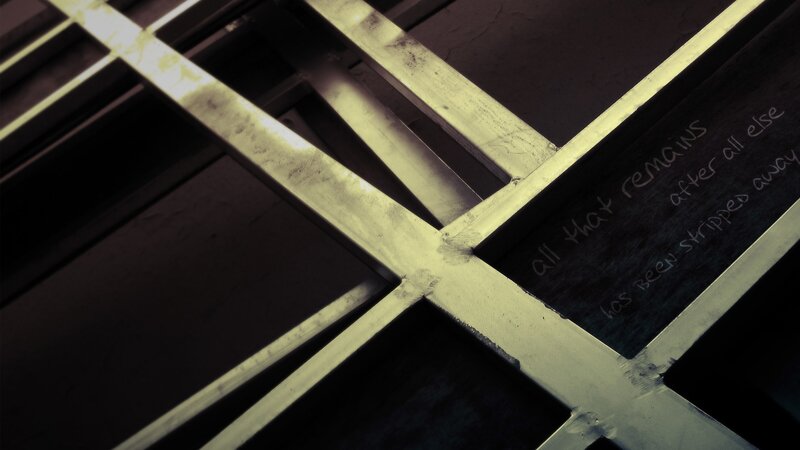 Metal Grid Structure — Black, Dramatic, Photograph