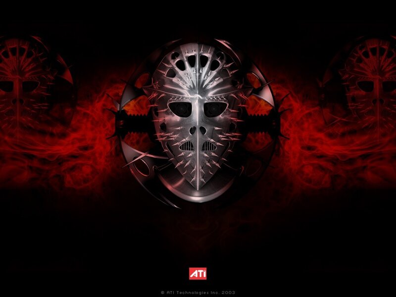 Metal Hockey Mask — Black, Dark, Dramatic