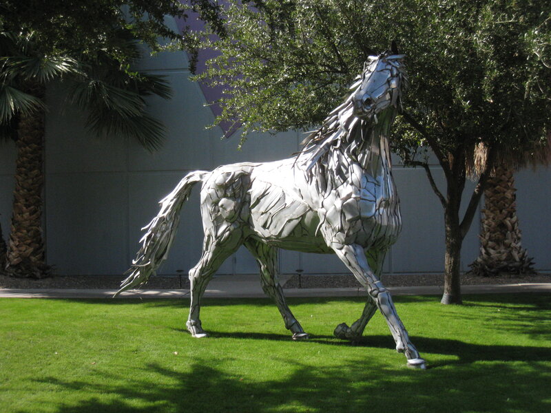 Metal Horse Sculpture