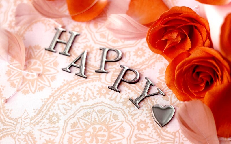 Metal Letters and Roses