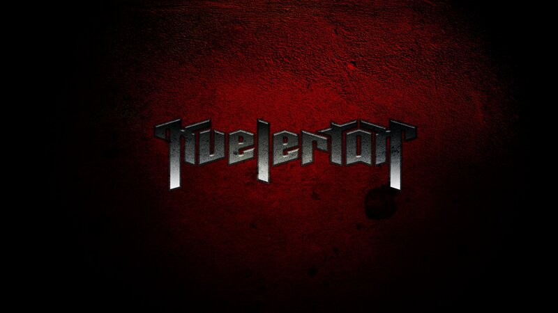 Metal Logo on Red Wall