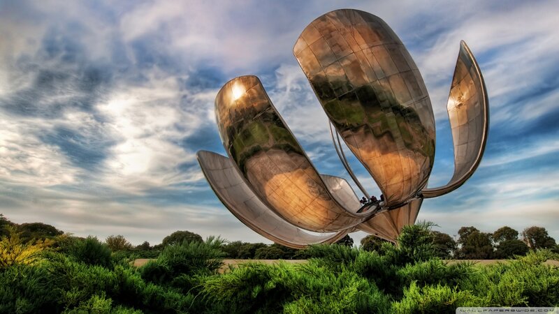 Metal Lotus Sculpture