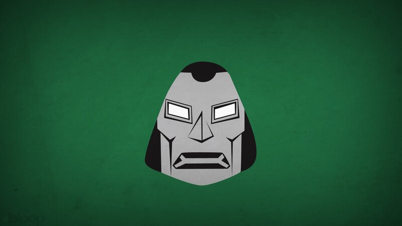 Metal Mask on Green Background