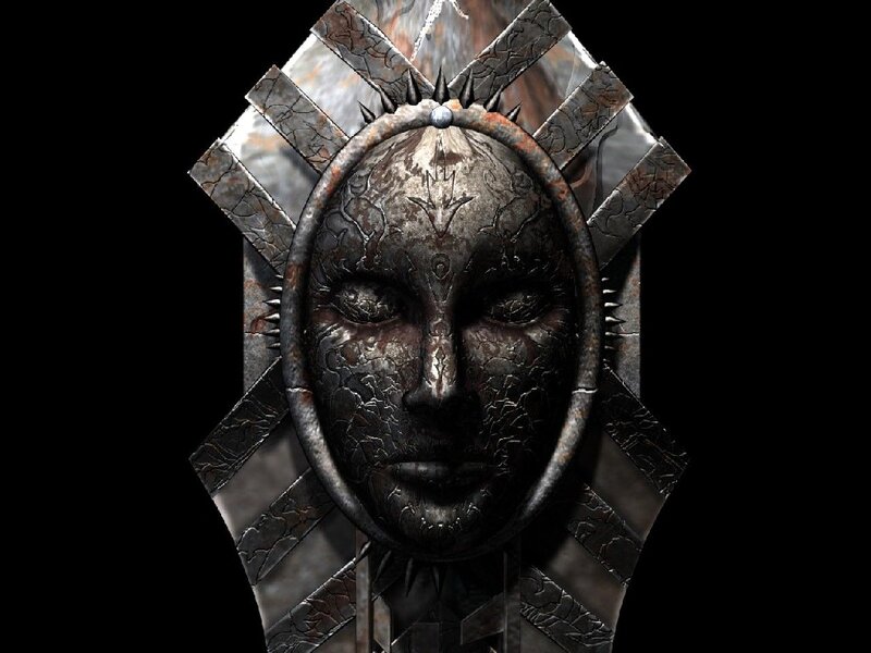 Metal Mask with Face